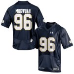 Notre Dame Fighting Irish Men's Pete Mokwuah #96 Navy Blue Under Armour Authentic Stitched College NCAA Football Jersey SZD0199XX